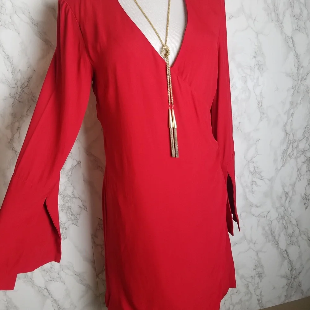C/MEO Collective Night Air Red Dress Size Small - Picture 4 of 5